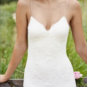 Willoby by Watters lace maxi wedding dress designer‎
